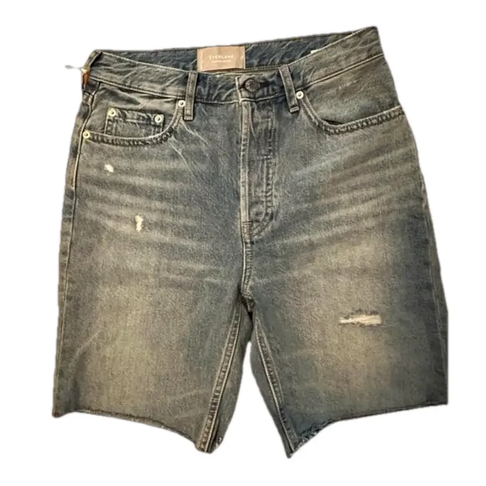 Everlane The '90s Cheeky Long High Waisted Denim Short Organic Cotton - Picture 7 of 13